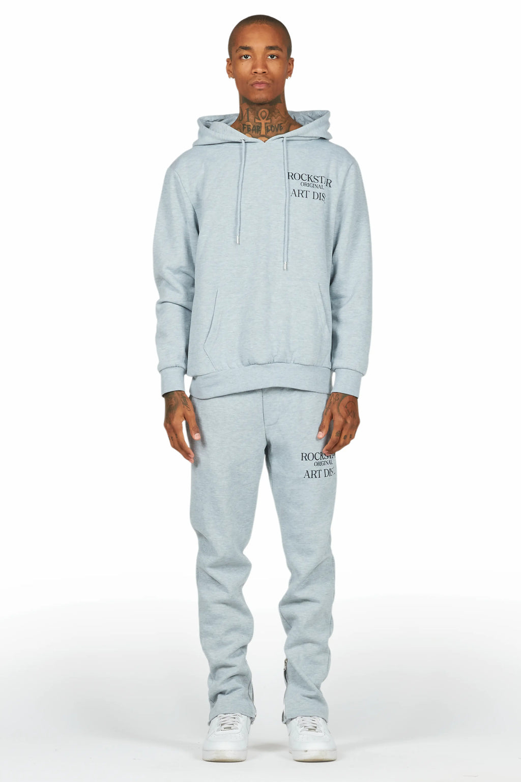 Briggs Heather Grey Hoodie/Slim Fit Track Set
