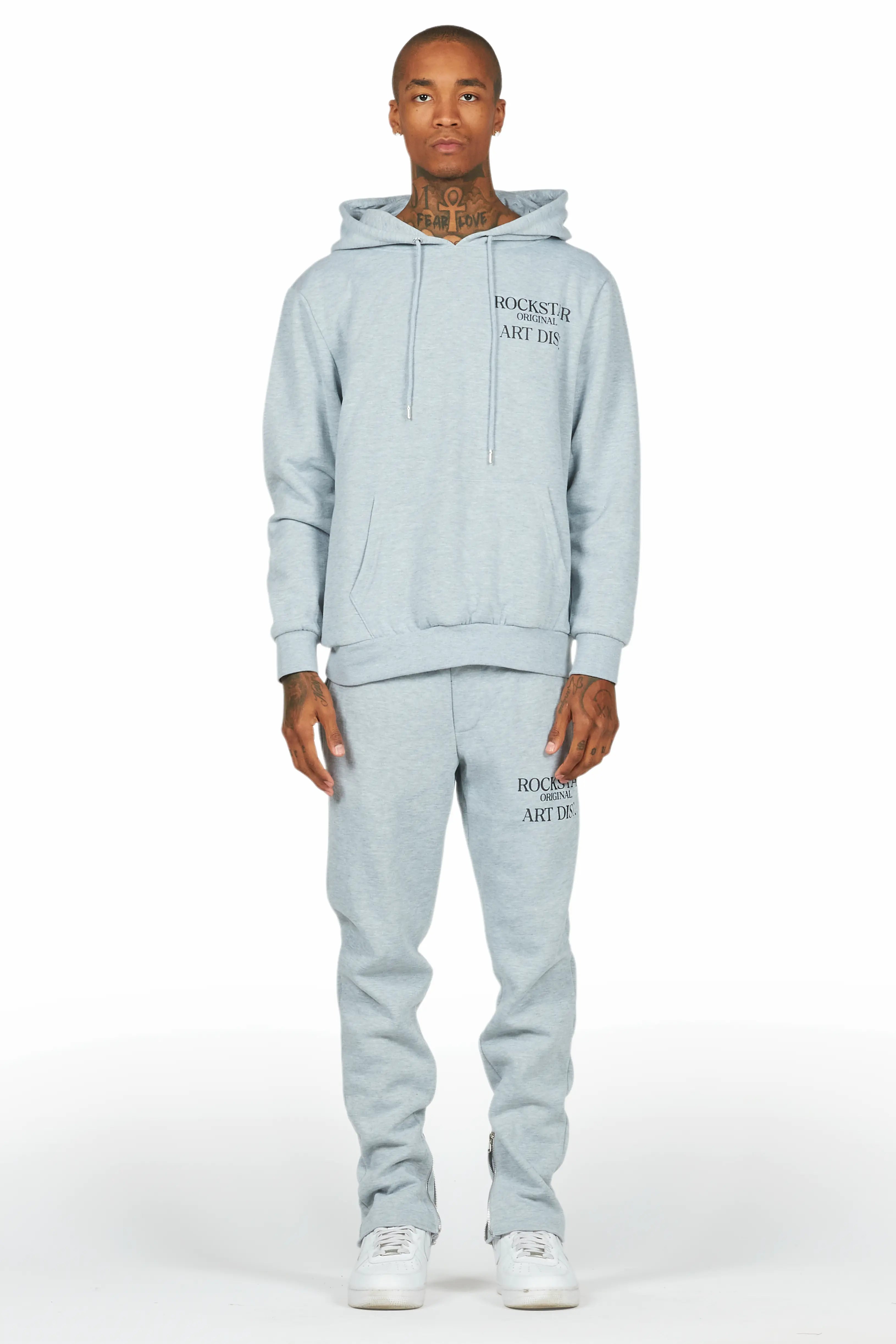 Briggs Heather Grey Hoodie/Slim Fit Track Set