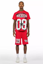Allstar Red/White T-Shirt Short Set