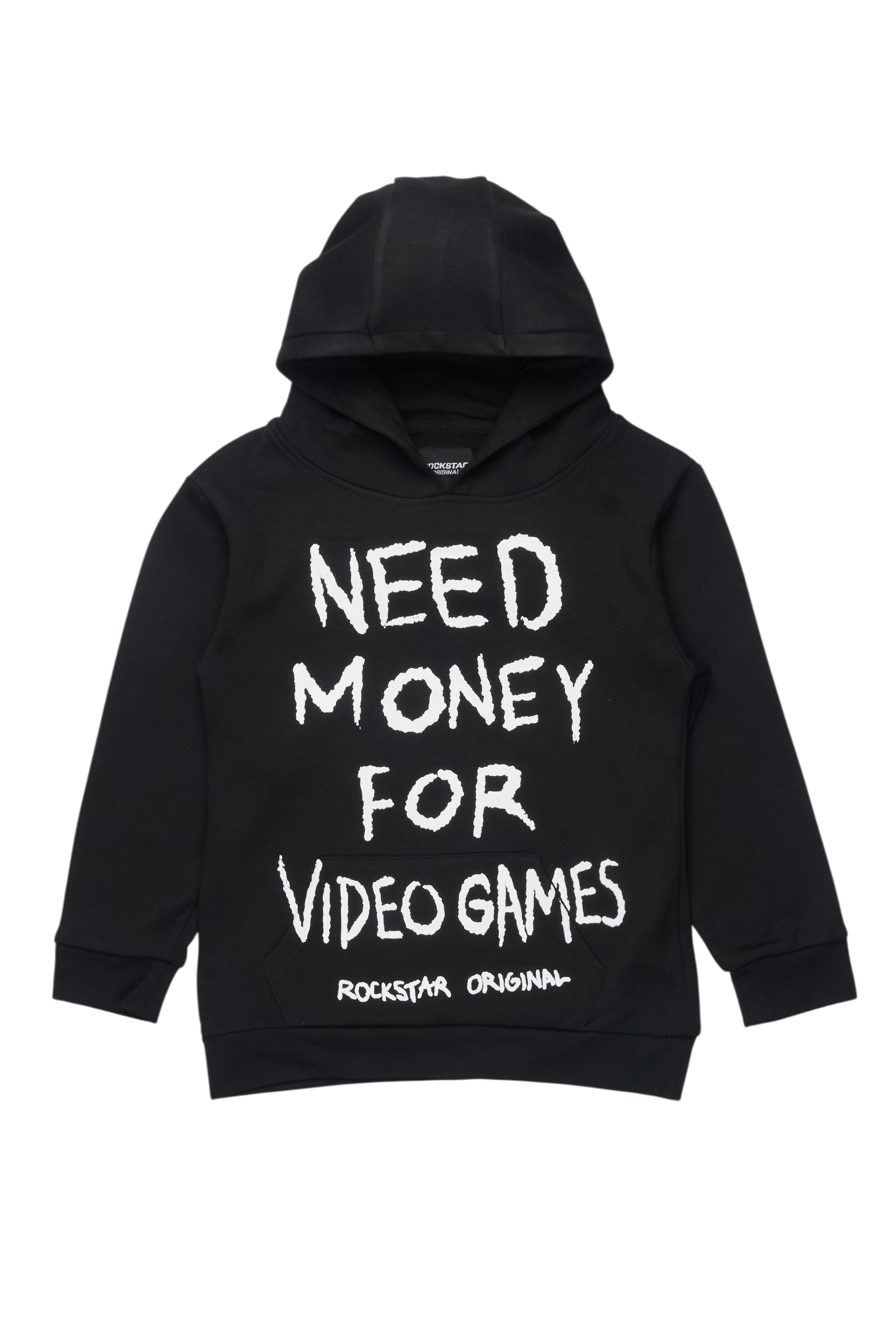Boys M4 Video Games Black/White Graphic Hoodie