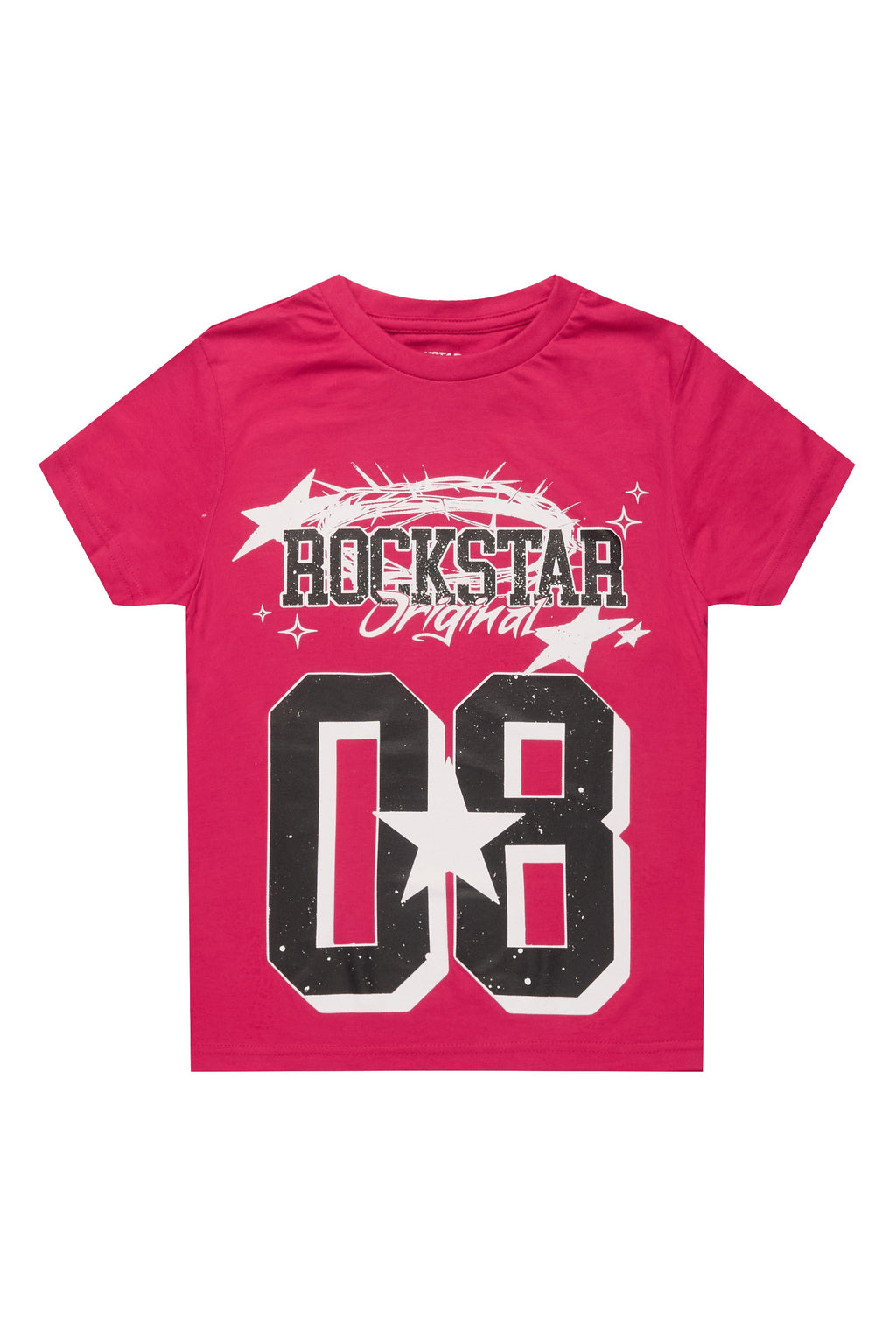 Girls Allstar Fuchsia/Black Graphic T-Shirt
