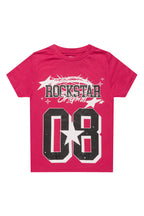 Girls Allstar Fuchsia/Black Graphic T-Shirt