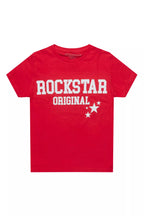 Boys Pluton Red/White Graphic T-Shirt