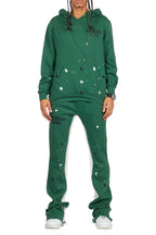 Jaco Green Hoodie Baggy Fit Pant Track Set