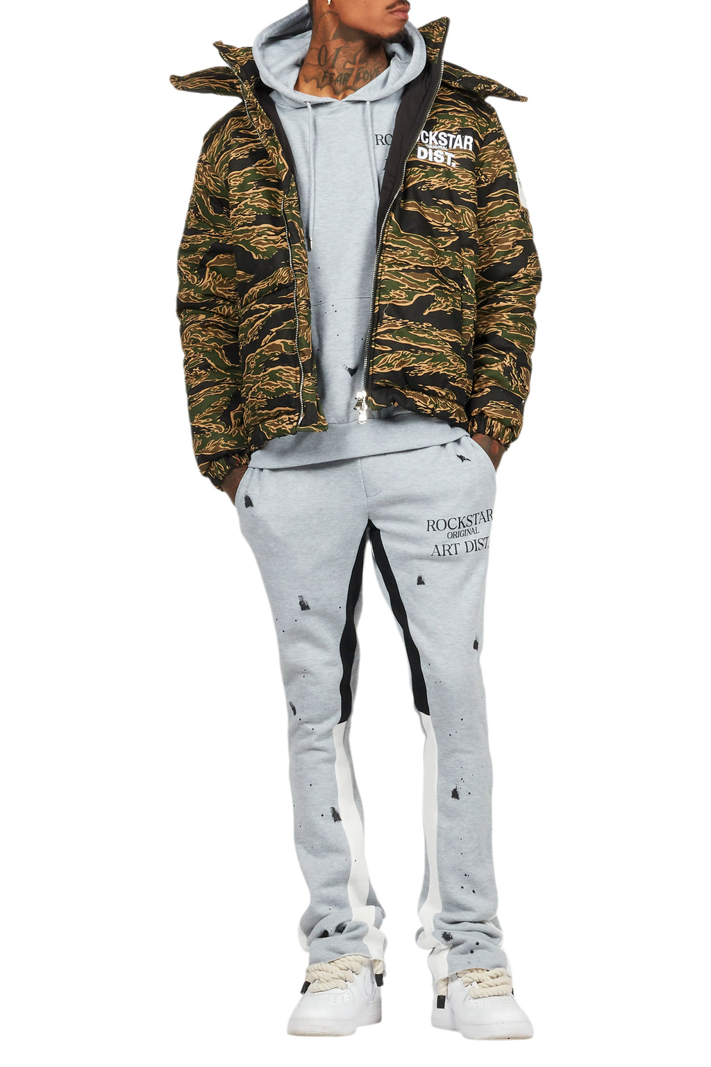 Bevis Camo Puffer Jacket