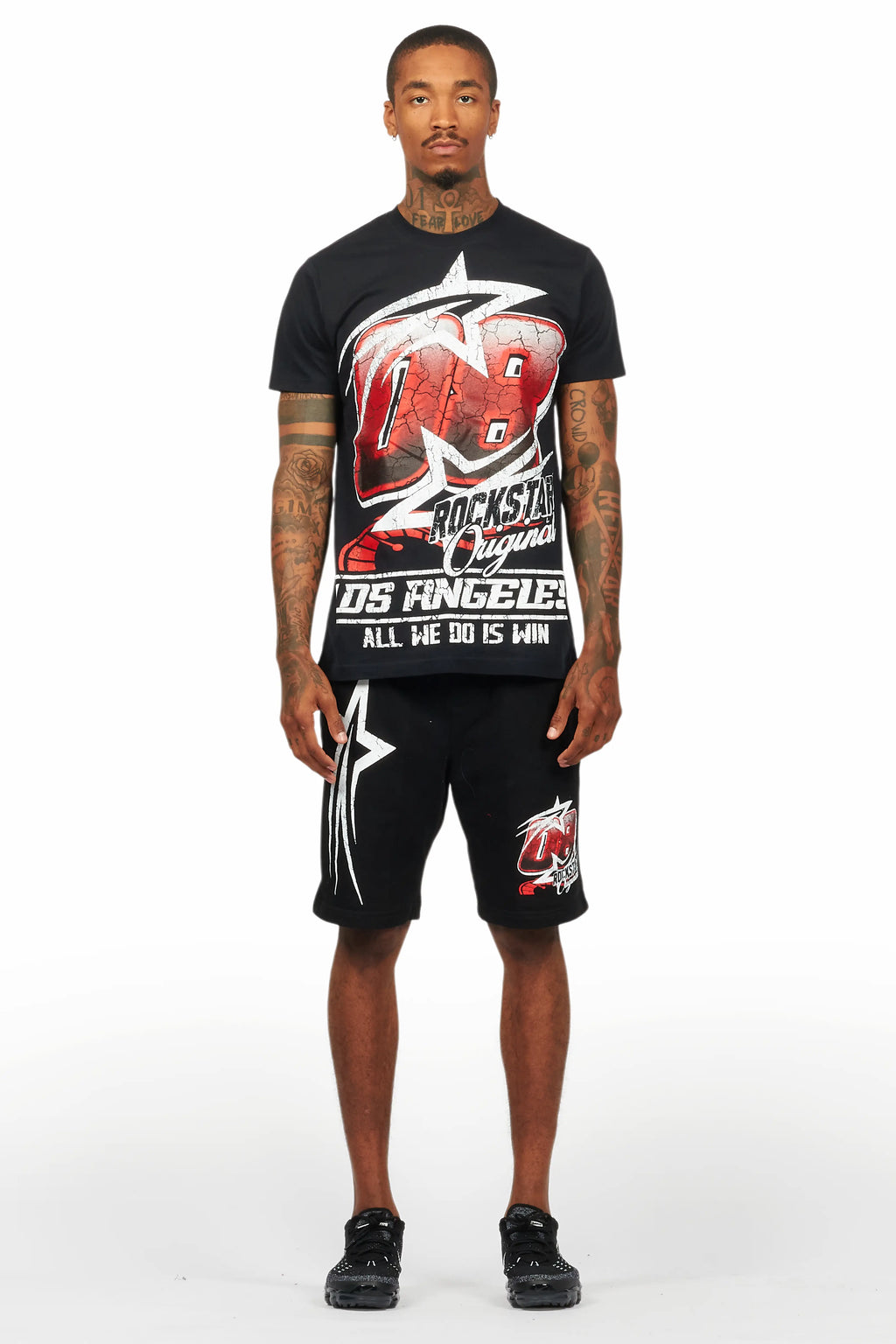 Kastell Black T-Shirt Short Set