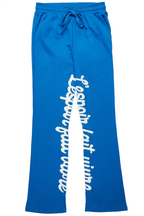 Tejas Royal Blue Stacked Flare Pants