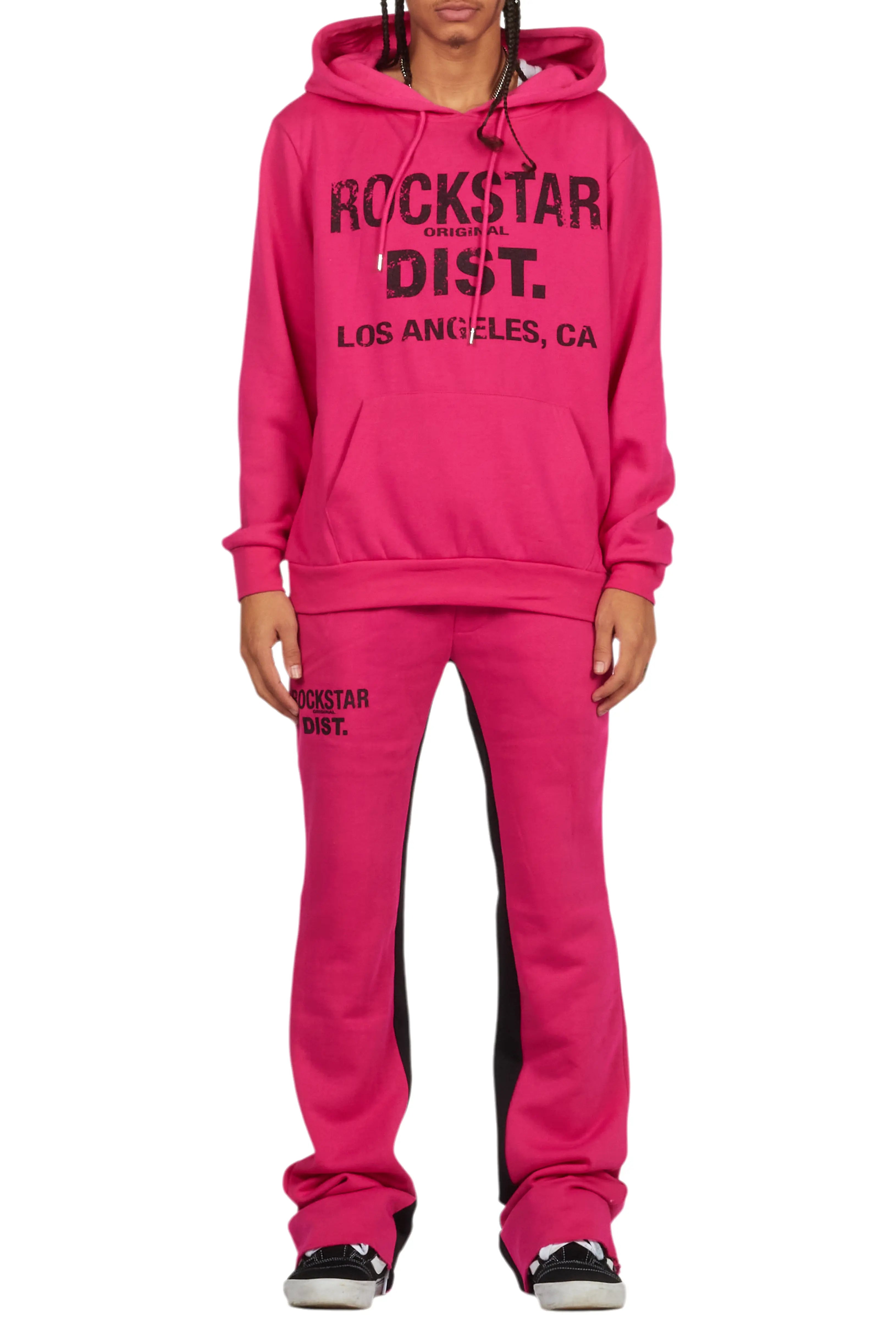 Lake Fuchsia Hoodie/Baggy Track Pant Set