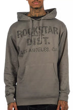 Thryll Heather Grey/Black Rhinestone Graphic Hoodie