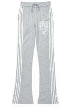 Gerrit Heather Grey Fleece Stacked Baggy Track Pant