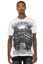 Eden White Oversized Graphic T-Shirt
