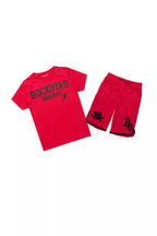 Boys Luton Red T-Shirt/Mesh Short Set