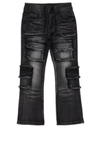 Girls Tyra Dark Grey Skinny Fit Cargo Jean