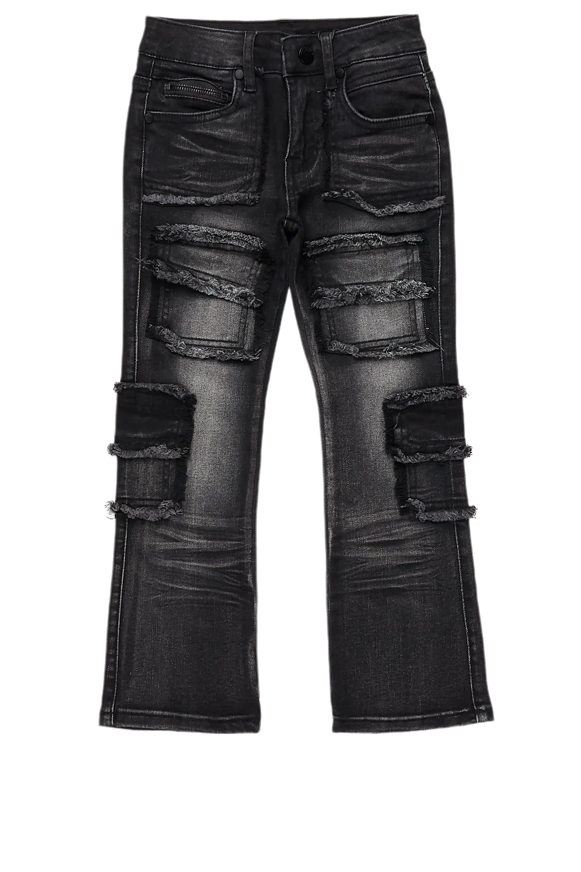 Girls Tyra Dark Grey Skinny Fit Cargo Jean