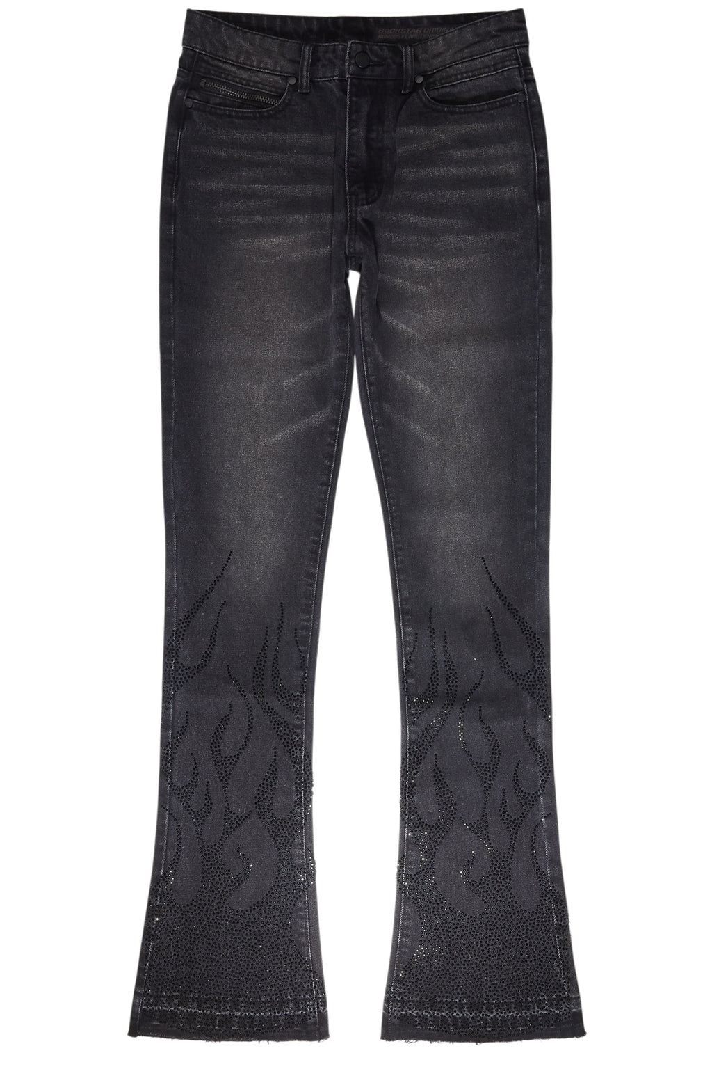 Machete Dark Grey Stacked Flare Jean