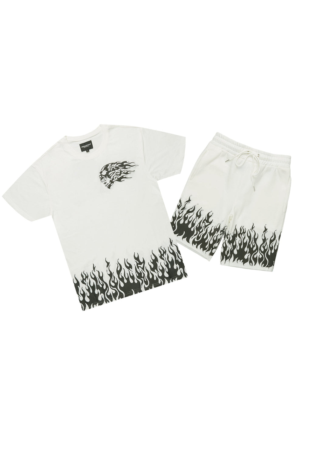 Bubble White T-Shirt/Short Set