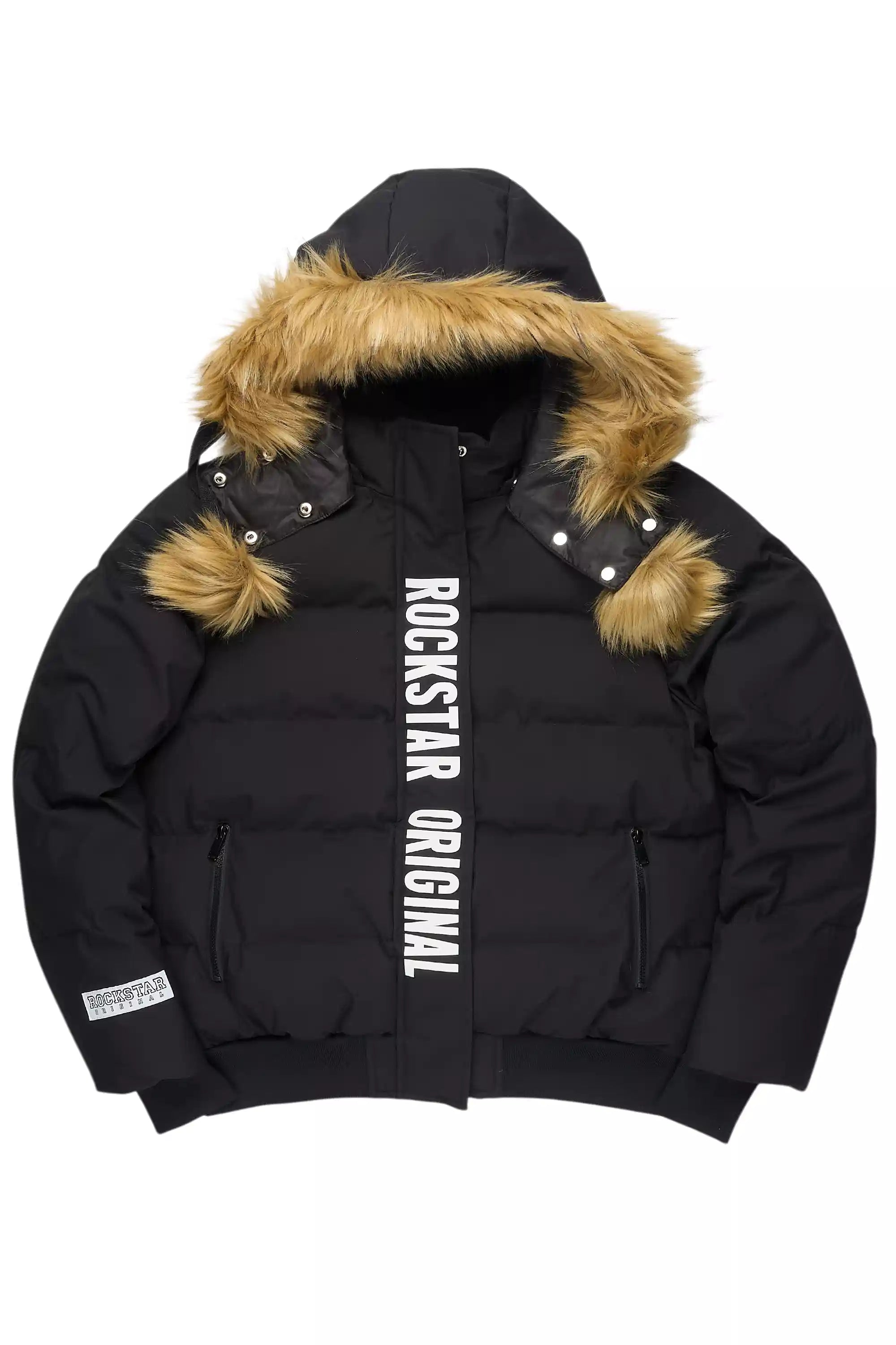 Keoni Black Puffer Jacket