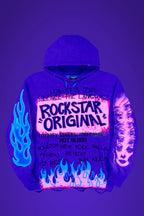 Beno Heather Grey Distressed Graphic Hoodie