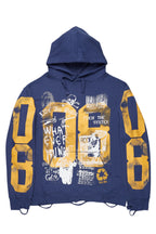 Grill Navy Distressed Graphic Hoodie