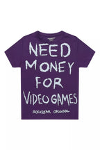 Boys M4 Video Games Purple/White Graphic T-Shirt