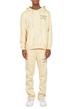 Briggs Beige Hoodie/Slim Fit Track Set