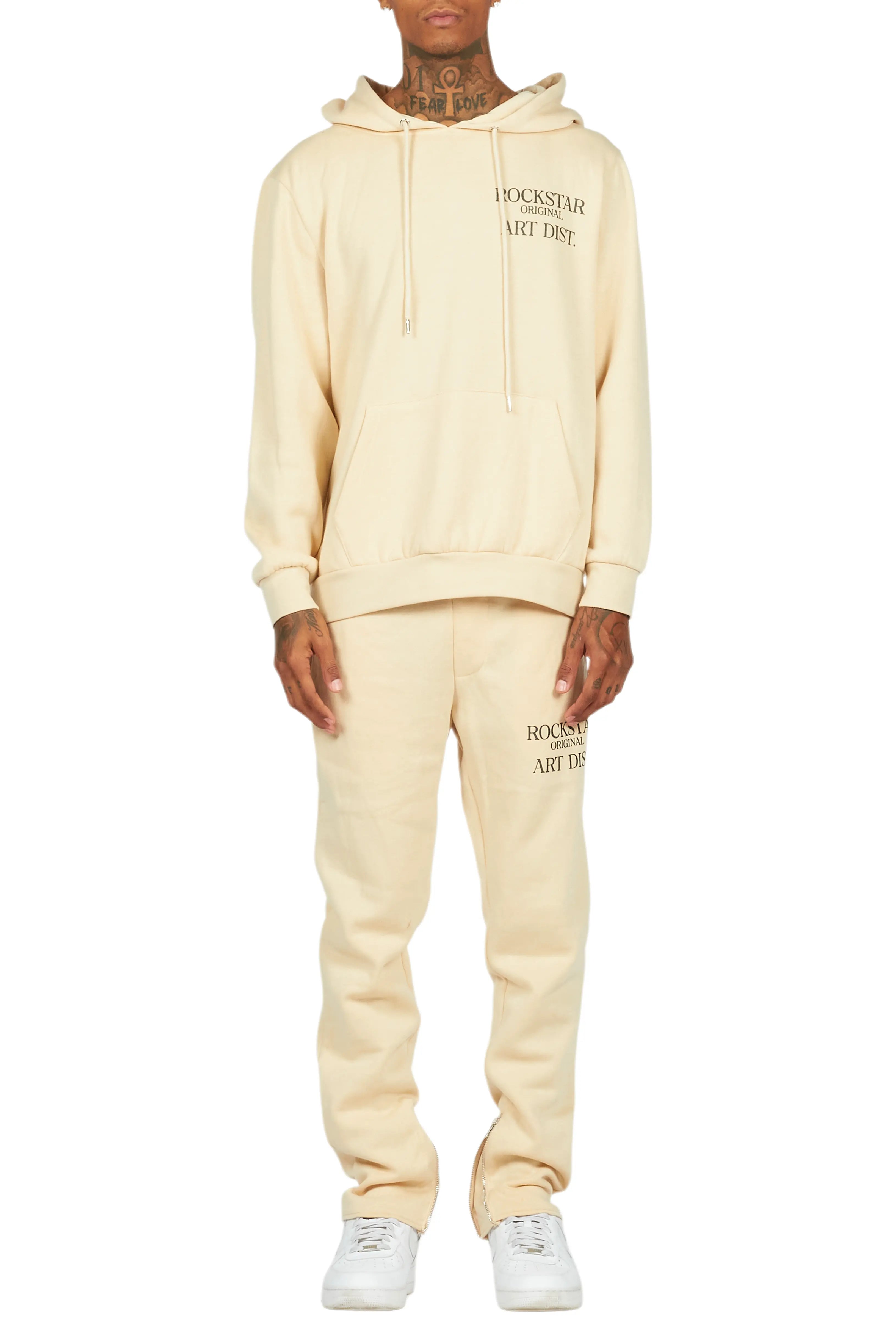 Briggs Beige Hoodie/Slim Fit Track Set