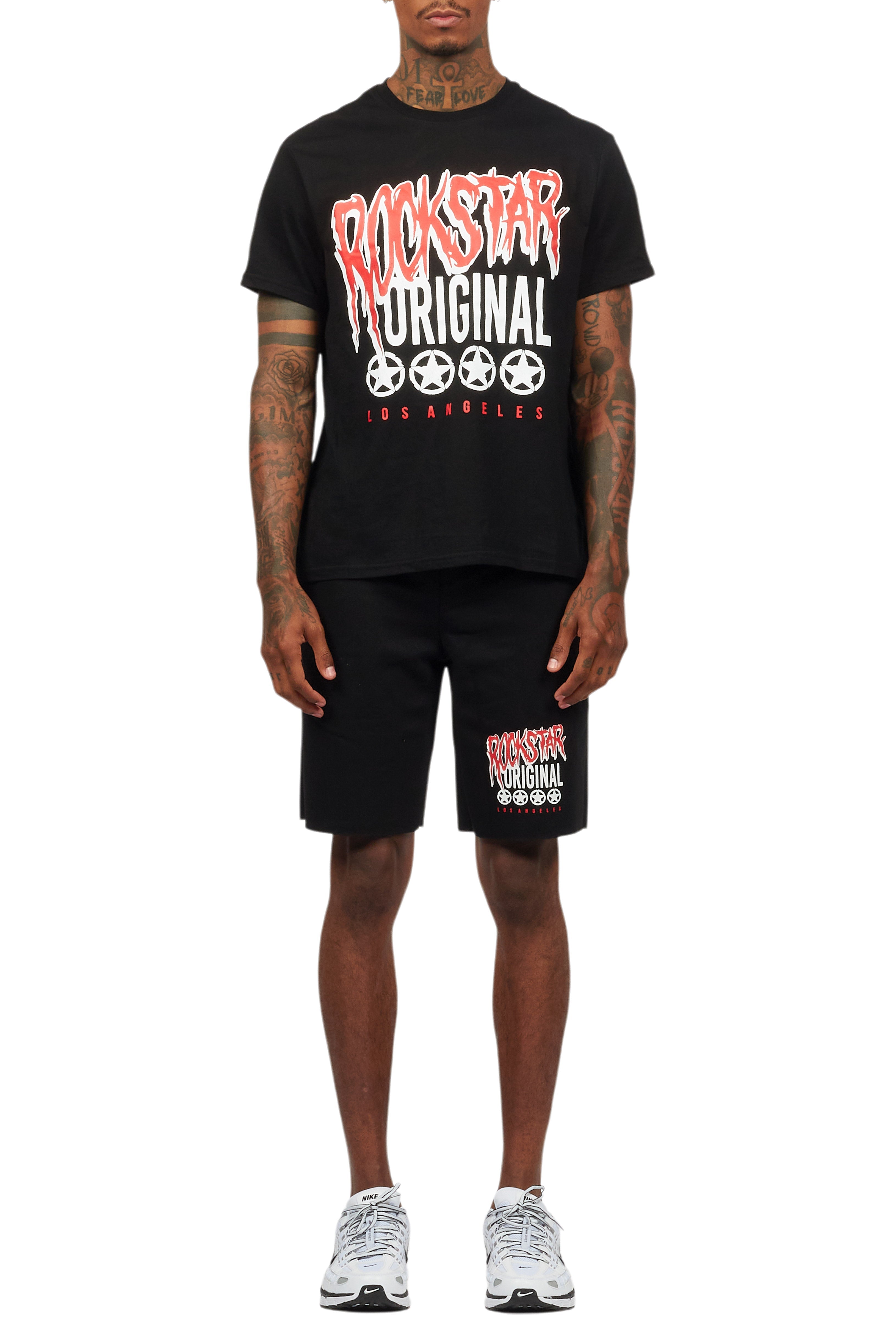 Wizzurd Black T-Shirt/Short Set