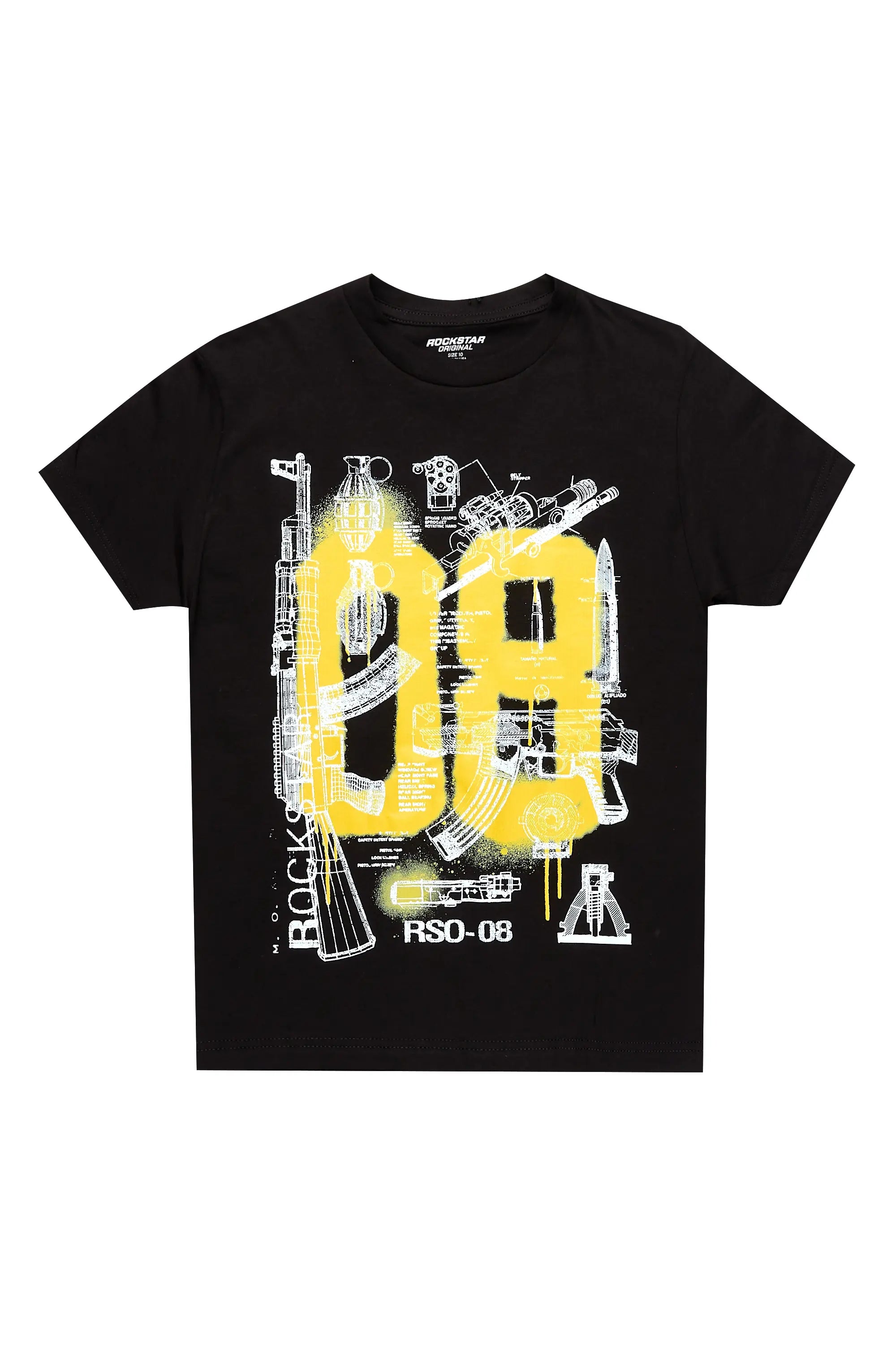 Boys Nesta Black Graphic T-Shirt