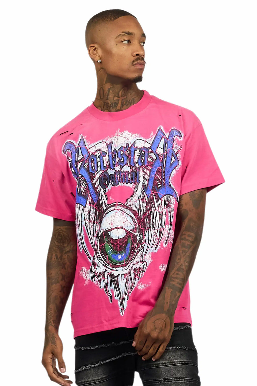 Fenton Fuchsia Oversized Graphic T-Shirt