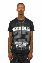 Kyvaris Black/Grey Oversized Graphic T-Shirt