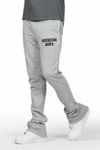 Alpine Grey Stacked Flare Pant