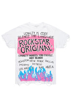 Beno White Oversized Graphic T-Shirt