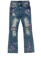 Girls Larissa Vintage Painter Stacked Flare Jean