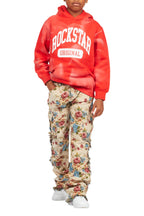 Boys Member Red Graphic Hoodie