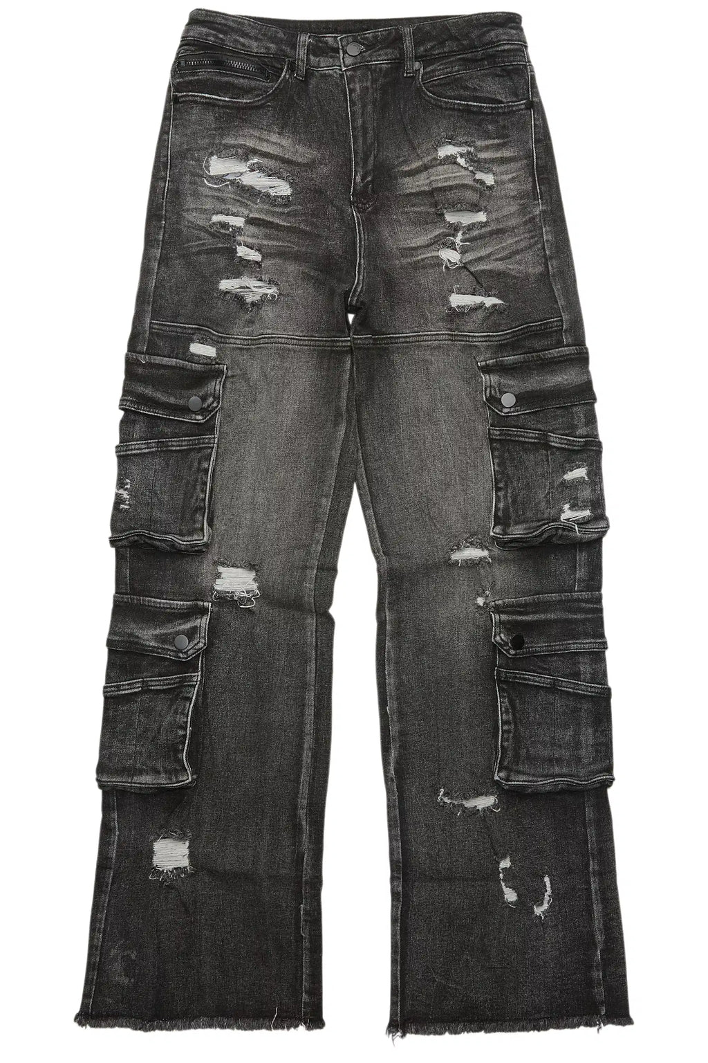 Keylor Washed Black Baggy Fit Jean