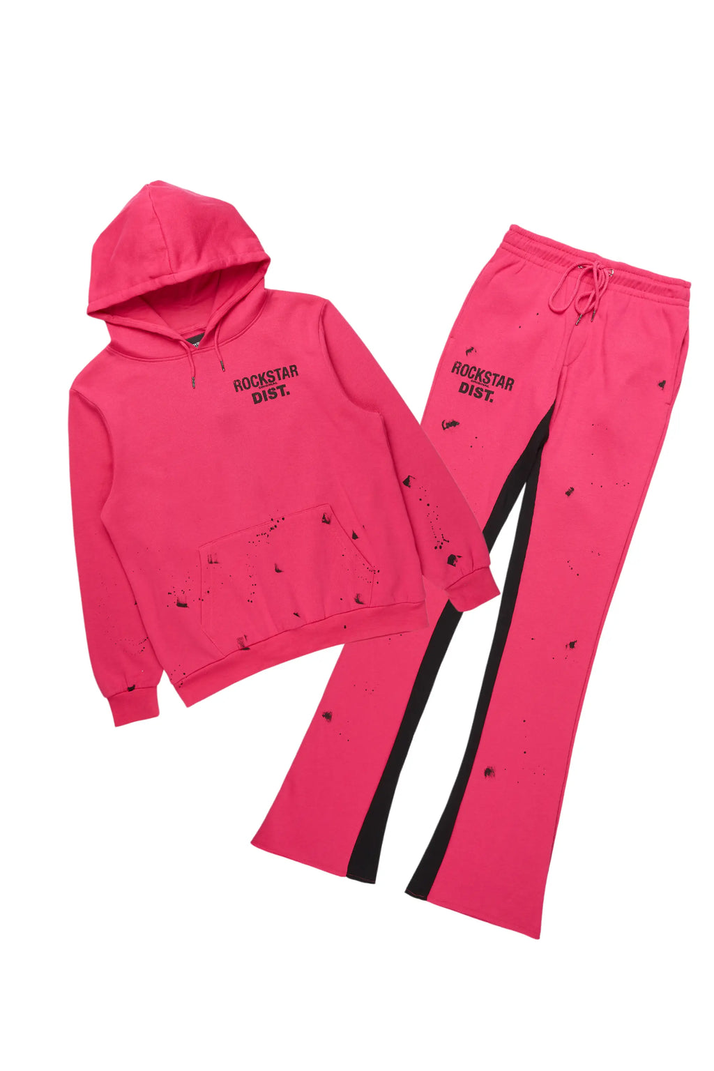Raffer Fuchsia Hoodie Baggy Fit Pant Track Set