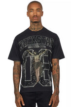 Field 2.0 Black/Grey Graphic Rhinestone T-Shirt