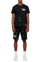 Raffer Black T-Shirt/Short Set