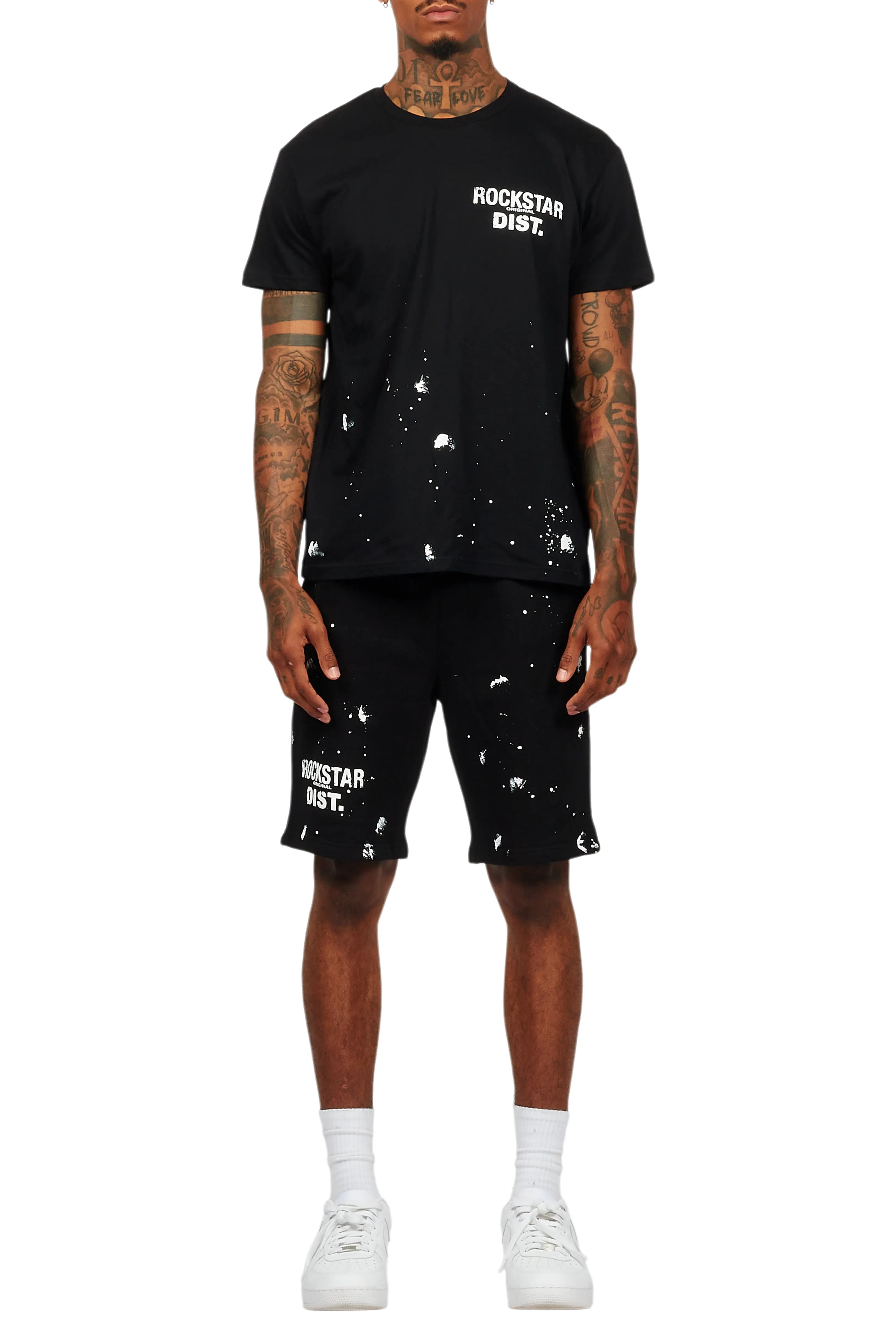 Raffer Black T-Shirt/Short Set
