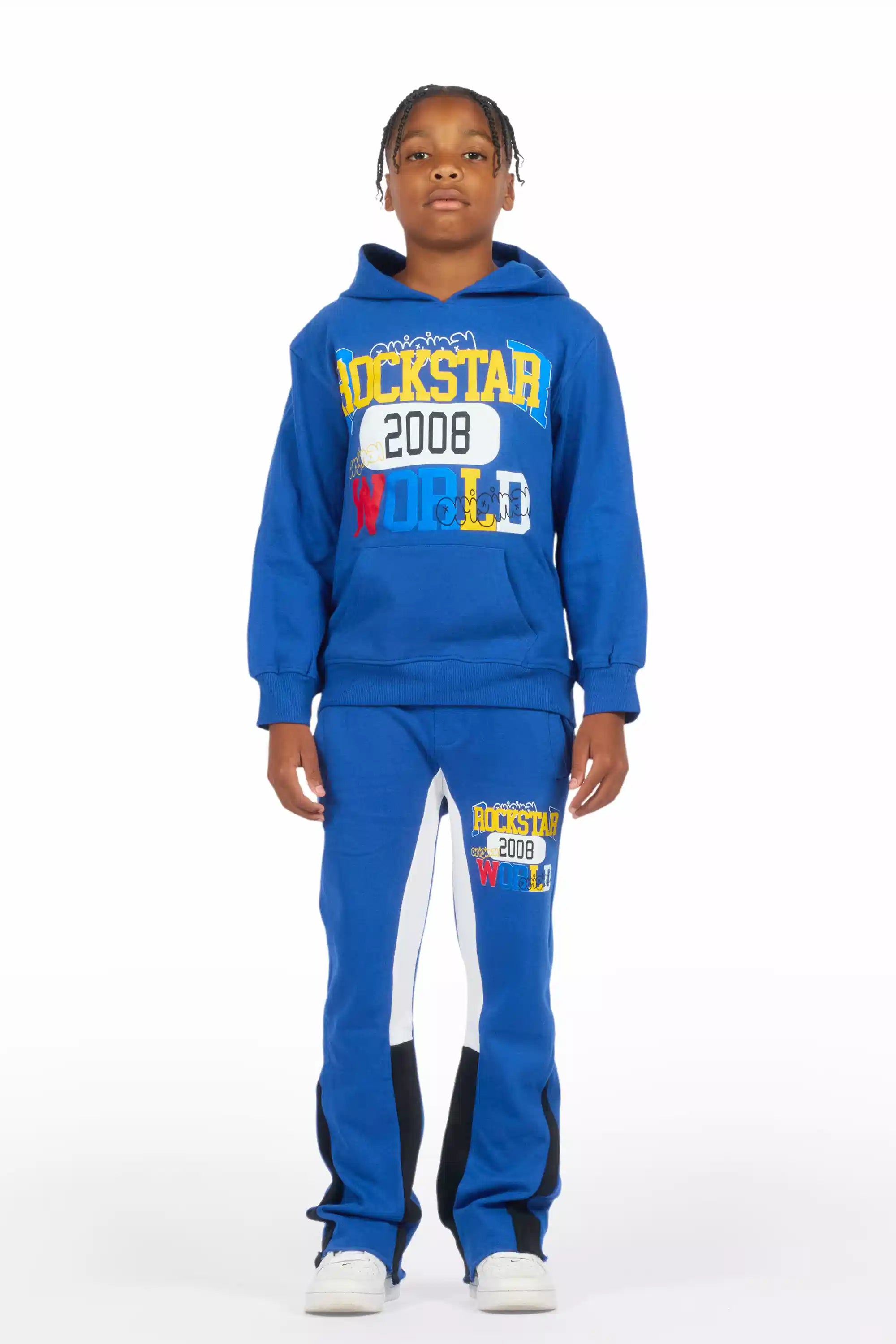 Boys Daria Royal Blue Stacked Flare Track Set