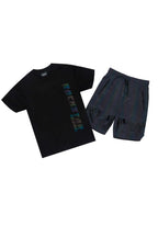 Xadrian Black T-Shirt/Short Set