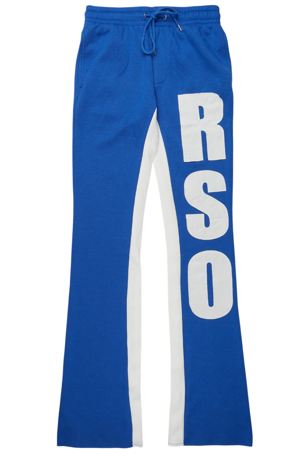 Uko Royal Blue Stacked Baggy Track Pant