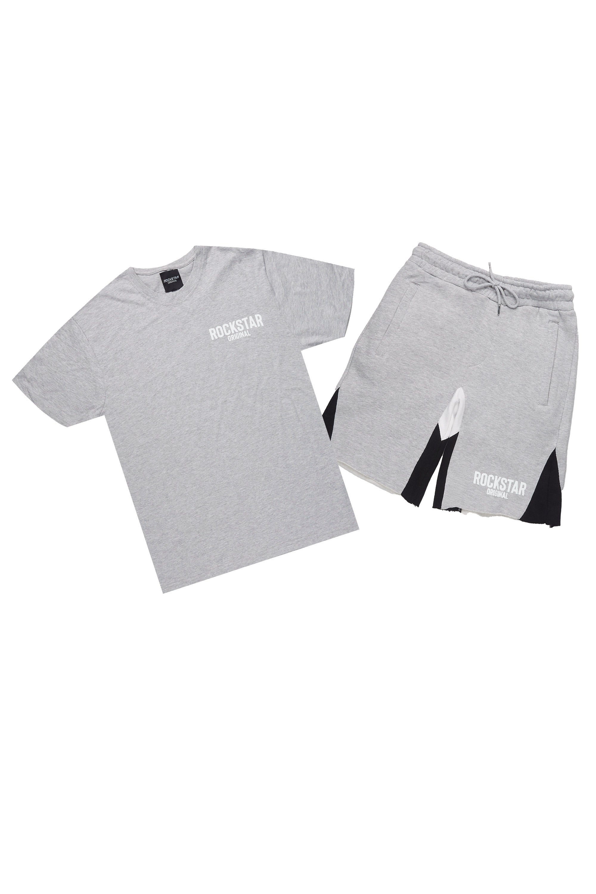 Sana Heather Grey Relaxed T-Shirt/Short Set