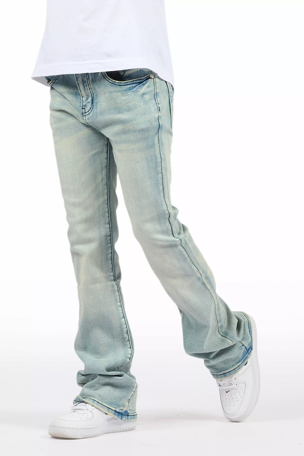 Boys Drick Light Blue Regular Fit Flare Jean