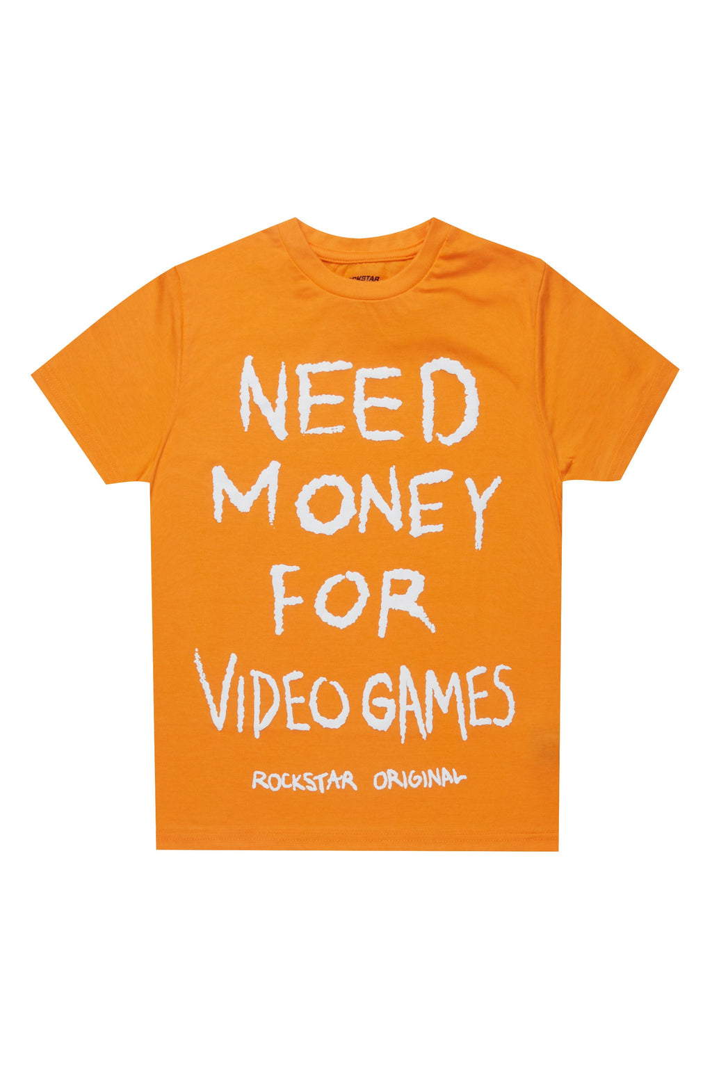 Boys M4 Video Games Orange/White Graphic T-Shirt