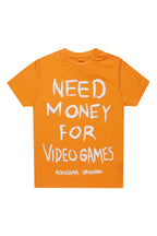Boys M4 Video Games Orange/White Graphic T-Shirt