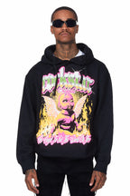 Whitefall Black Graphic Hoodie