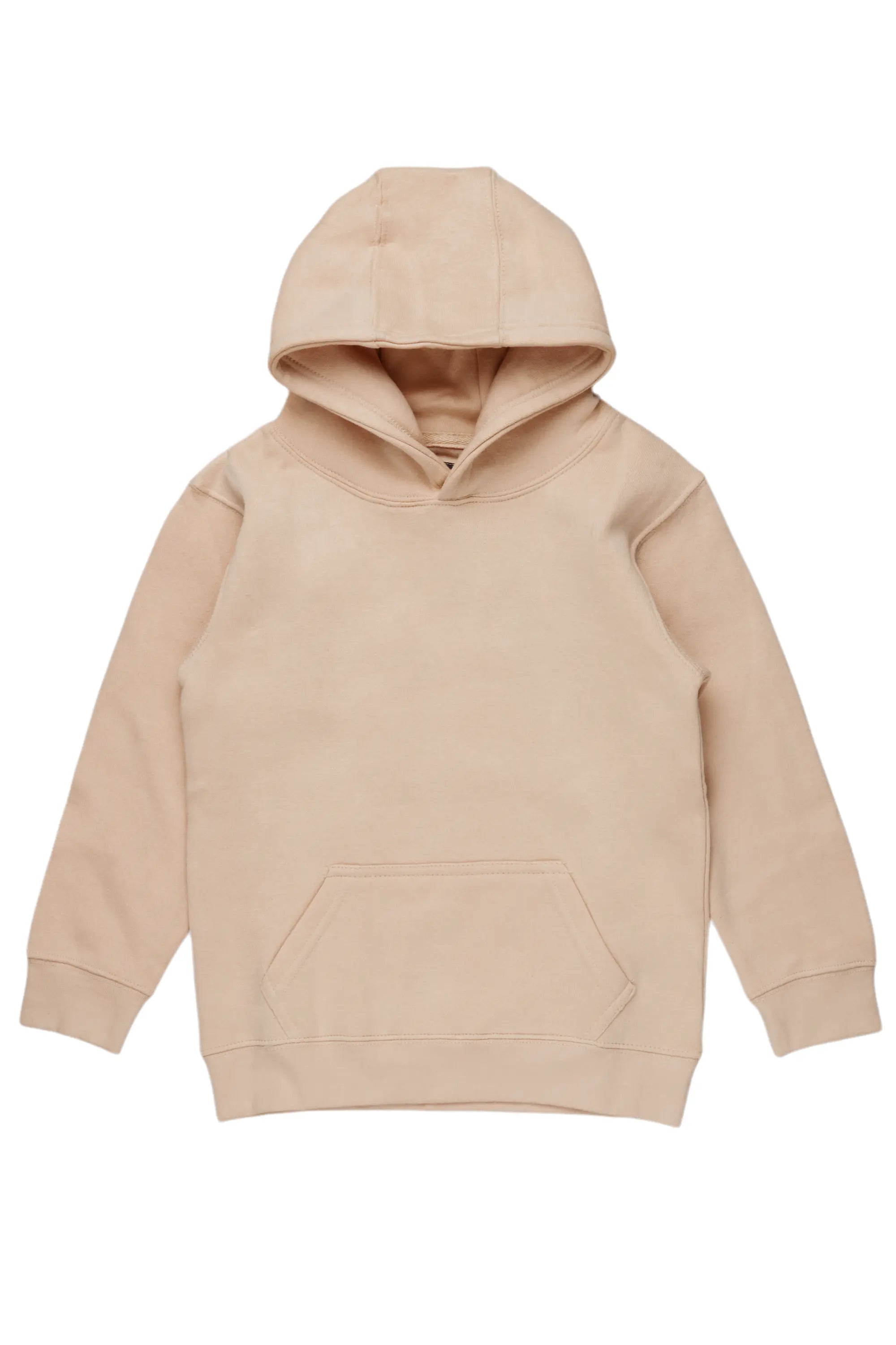 Boys Vintage Beige Basic Hoodie
