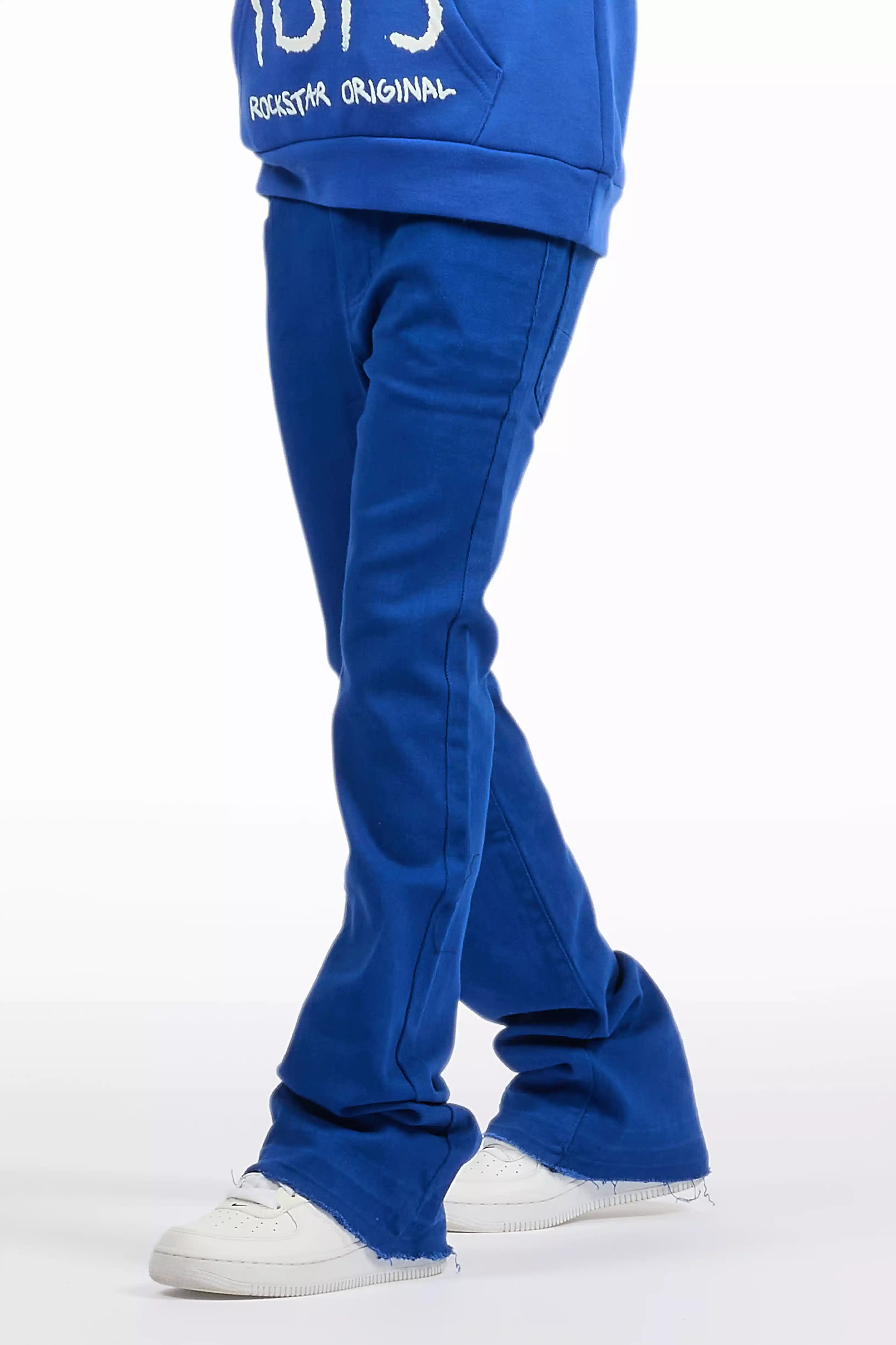 Boys Dag Royal Blue Stacked Flare Jean