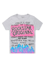 Boys Beno Grey/Black Graphic T-Shirt